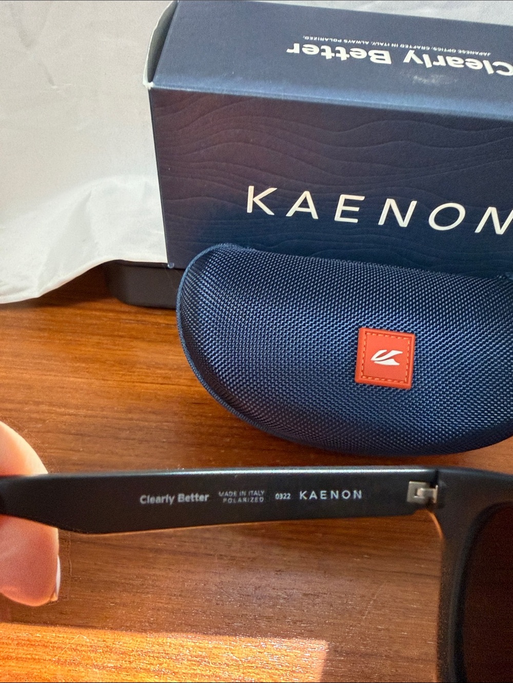 Kaenon Men’s Matte Black Polarized Sunglasses - Picture 5 of 5